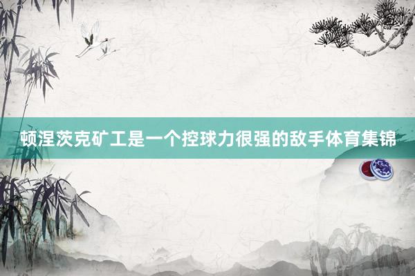 顿涅茨克矿工是一个控球力很强的敌手体育集锦
