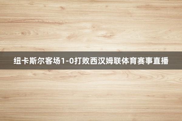 纽卡斯尔客场1-0打败西汉姆联体育赛事直播