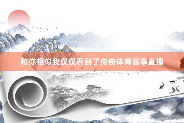 和你相似我仅仅看到了传奇体育赛事直播