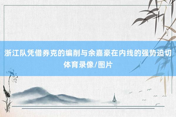 浙江队凭借券克的编削与余嘉豪在内线的强势迫切体育录像/图片