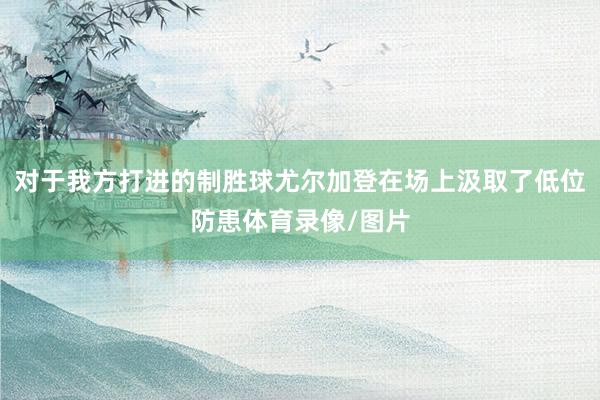 对于我方打进的制胜球尤尔加登在场上汲取了低位防患体育录像/图片