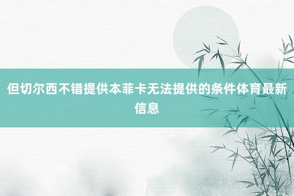 但切尔西不错提供本菲卡无法提供的条件体育最新信息