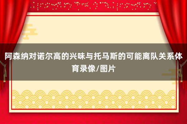 阿森纳对诺尔高的兴味与托马斯的可能离队关系体育录像/图片