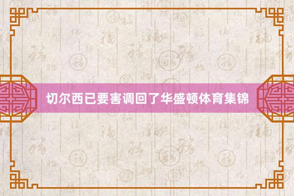 切尔西已要害调回了华盛顿体育集锦