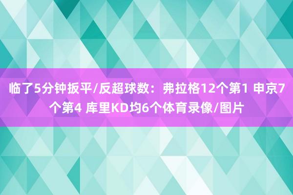临了5分钟扳平/反超球数：弗拉格12个第1 申京7个第4 库里KD均6个体育录像/图片