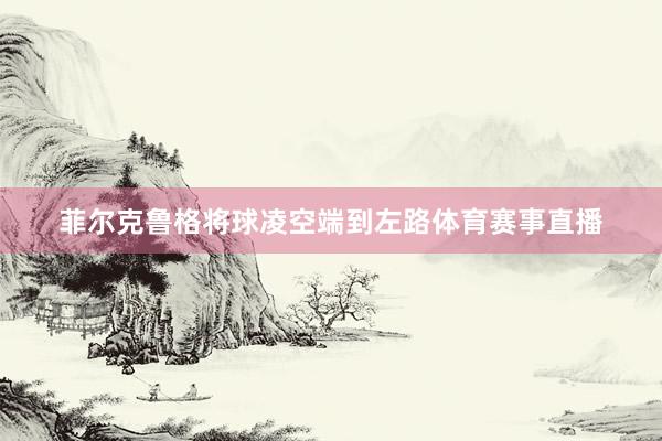 菲尔克鲁格将球凌空端到左路体育赛事直播