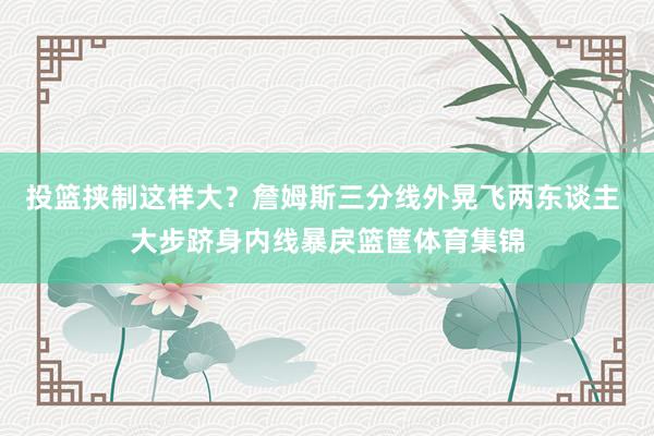 投篮挟制这样大？詹姆斯三分线外晃飞两东谈主 大步跻身内线暴戾篮筐体育集锦