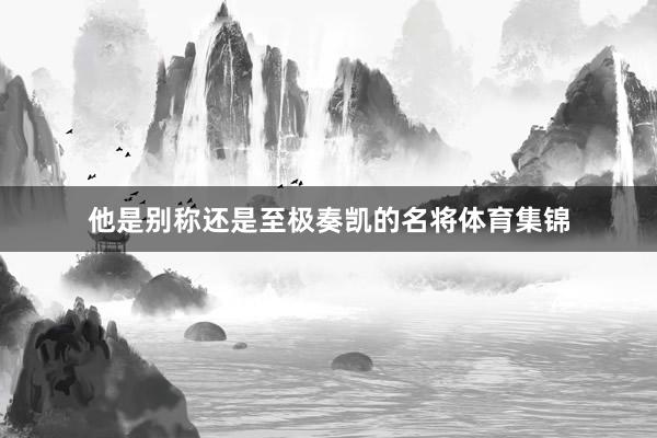 他是别称还是至极奏凯的名将体育集锦