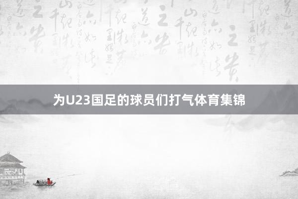 为U23国足的球员们打气体育集锦