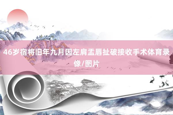 46岁宿将旧年九月因左肩盂唇扯破接收手术体育录像/图片
