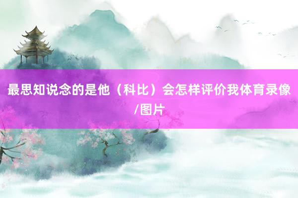 最思知说念的是他（科比）会怎样评价我体育录像/图片