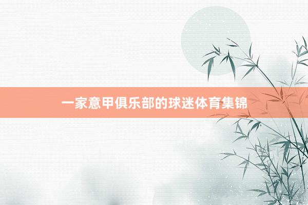 一家意甲俱乐部的球迷体育集锦