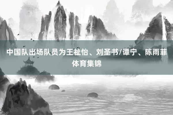 中国队出场队员为王祉怡、刘圣书/谭宁、陈雨菲体育集锦