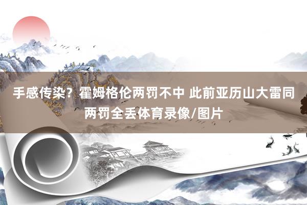 手感传染？霍姆格伦两罚不中 此前亚历山大雷同两罚全丢体育录像/图片