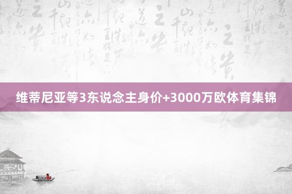 维蒂尼亚等3东说念主身价+3000万欧体育集锦
