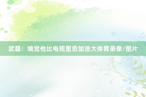 武磊：嗅觉他比电视里愈加浩大体育录像/图片
