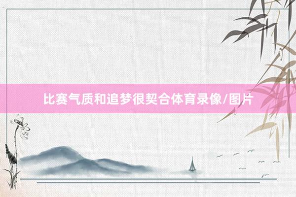 比赛气质和追梦很契合体育录像/图片